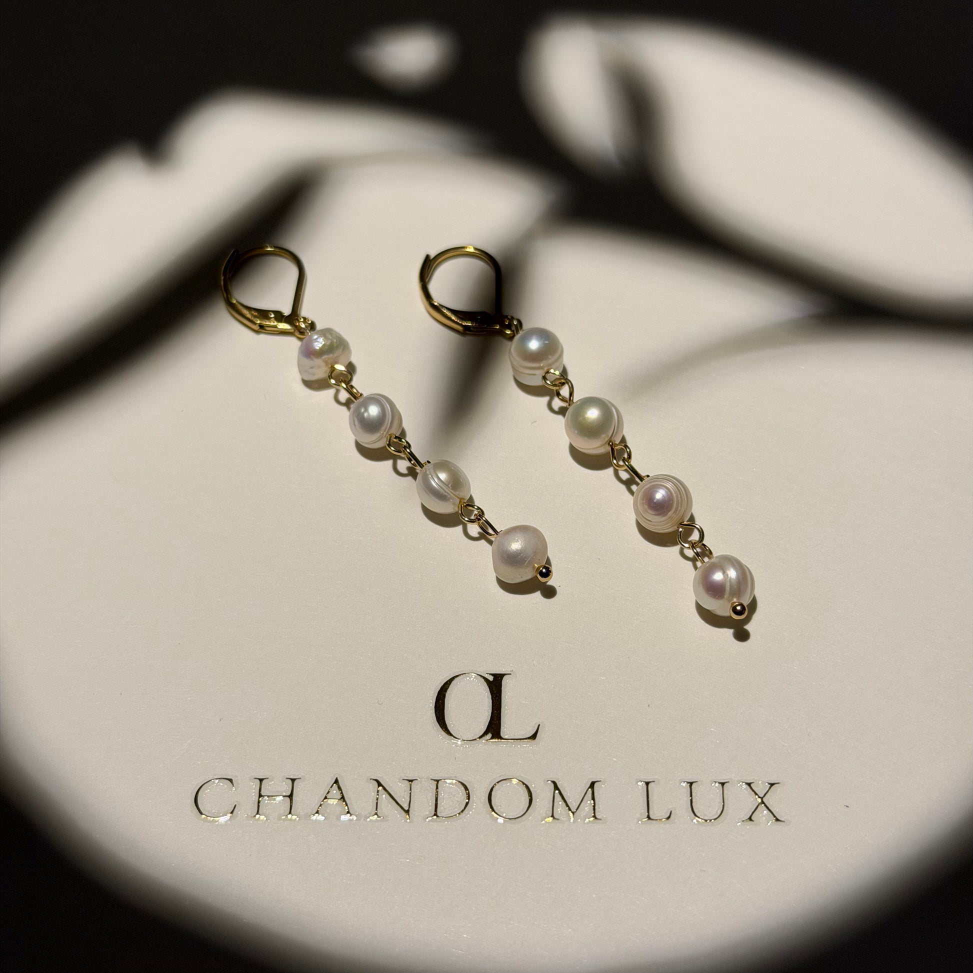Natural Freshwater Pearl Stud Earrings S925 Silver — styled with neutral outfit