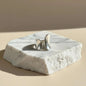 Sculptural Saddle Open Ring S925 Sterling Silver on neutral background — front view