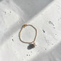 Freshwater Pearl Gold Bracelet 18K Plated Women UK on neutral background — full length view
